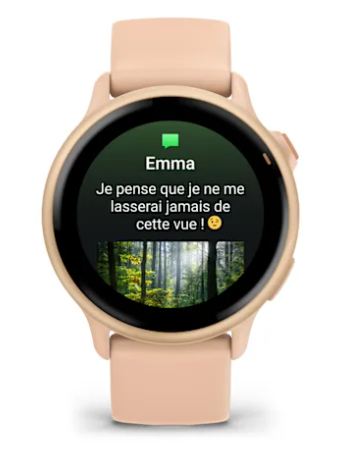 vívoactive® 6 Metallic Pink Dawn avec bracelet rose pêche