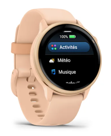 vívoactive® 6 Metallic Pink Dawn avec bracelet rose pêche