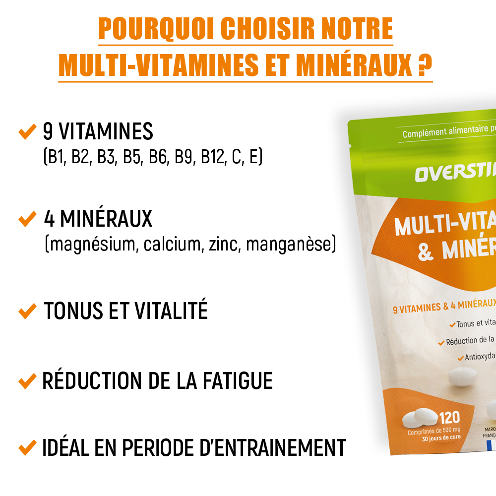 MULTI-VITAMINES & MINÉRAUX 120 comprimés