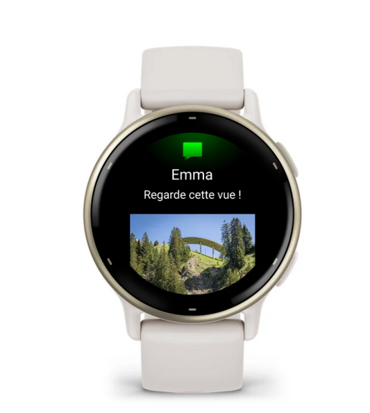 vívoactive® 6 Lunar Gold avec bracelet ivoire