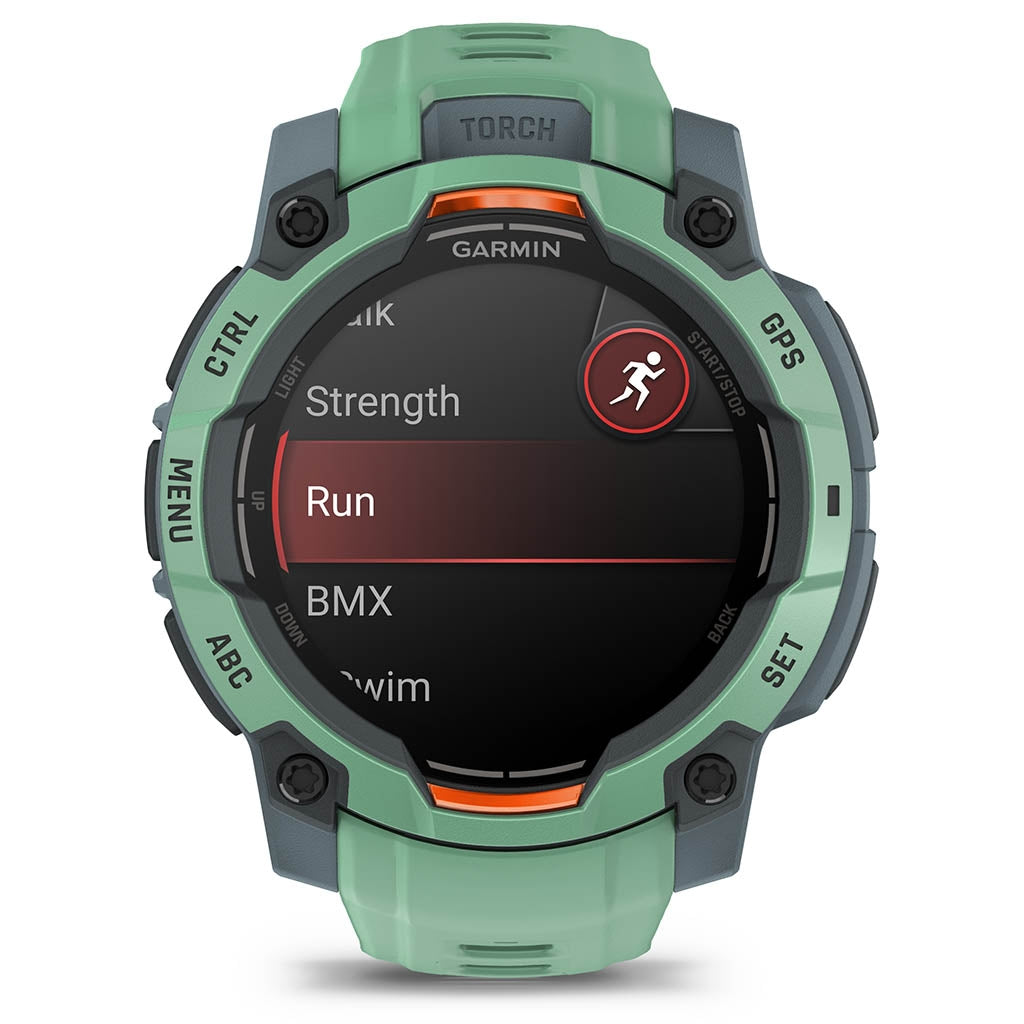 Garmin Instinct® 3 – 45 mm, AMOLED, 45 mm Vert d'eau