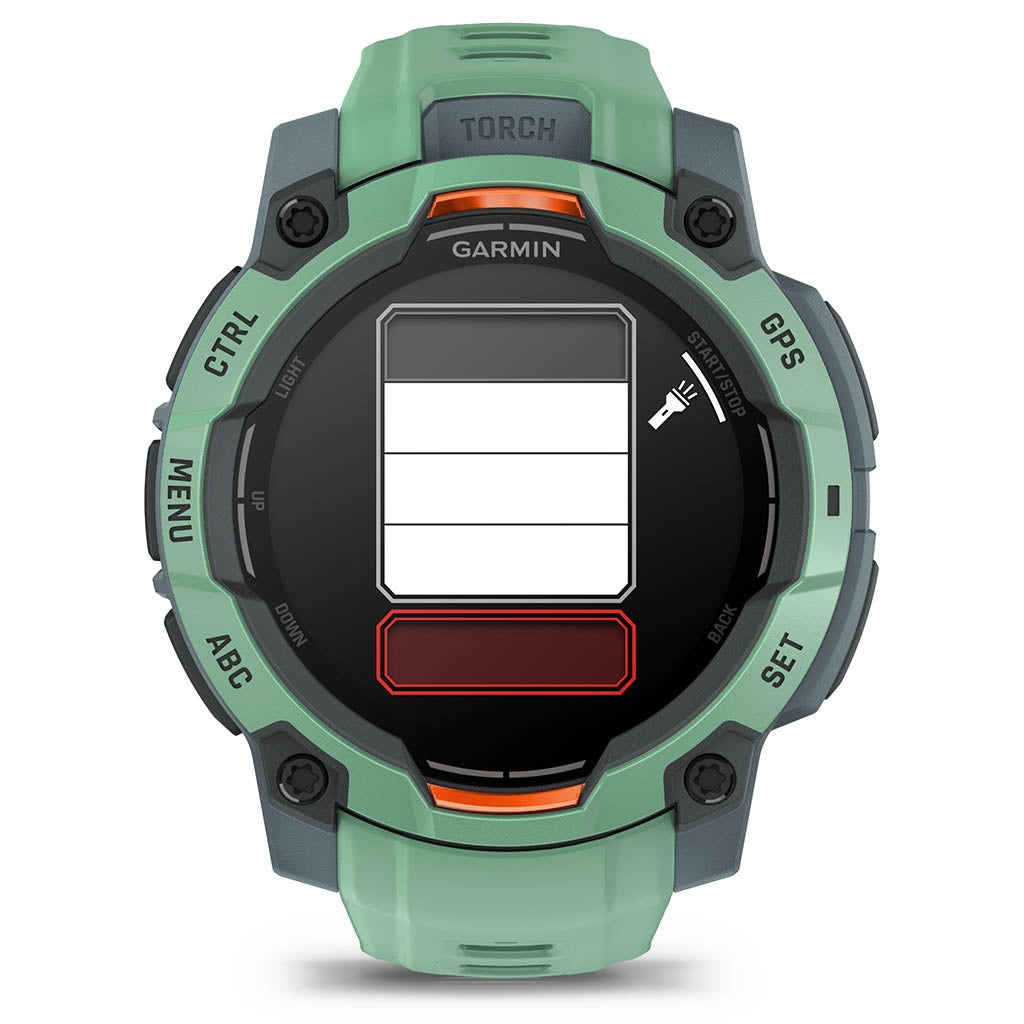 Garmin Instinct® 3 – 45 mm, AMOLED, 45 mm Vert d'eau