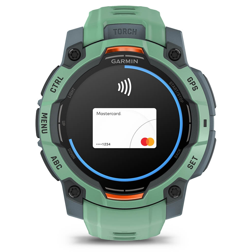 Garmin Instinct® 3 – 45 mm, AMOLED, 45 mm Vert d'eau