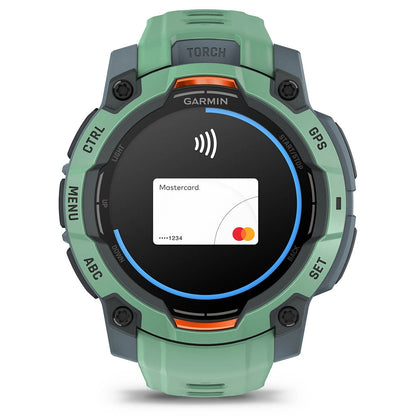 Garmin Instinct® 3 – 45 mm, AMOLED, 45 mm Vert d'eau