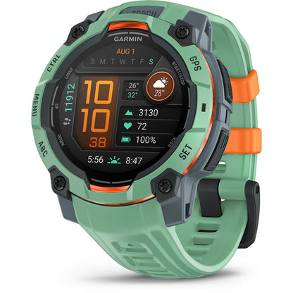 Garmin Instinct® 3 – 45 mm, AMOLED, 45 mm Vert d'eau