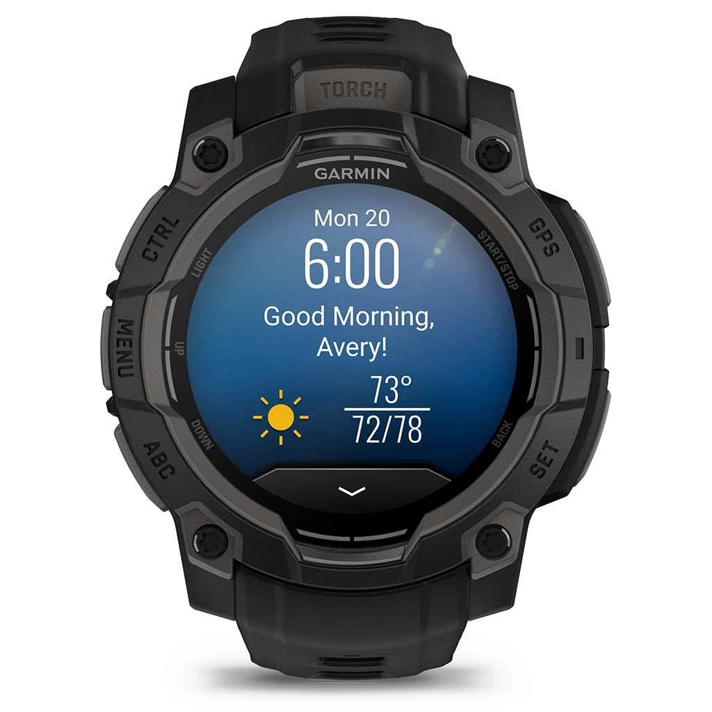 Garmin Instinct® 3 – 45 mm, AMOLED, 45 mm Noire