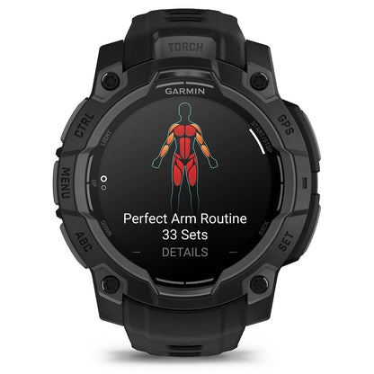 Garmin Instinct® 3 – 45 mm, AMOLED, 45 mm Noire